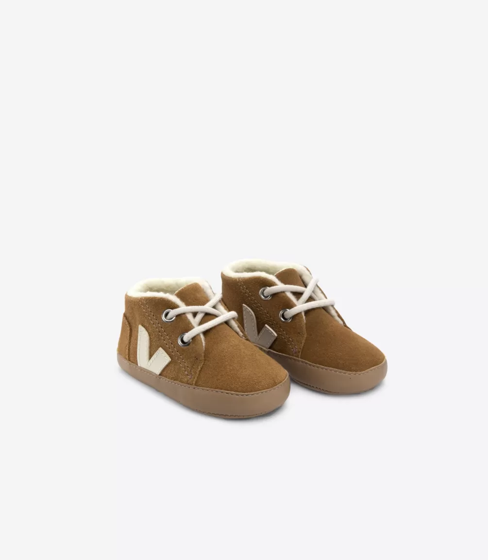 Kids VEJA Baby<BABY FURED SUEDE CAMEL PIERRE