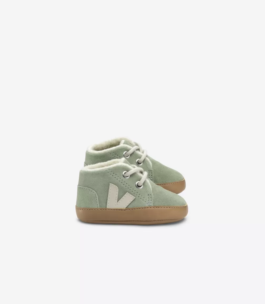 Kids VEJA Baby<BABY FURED SUEDE CLAY PIERRE