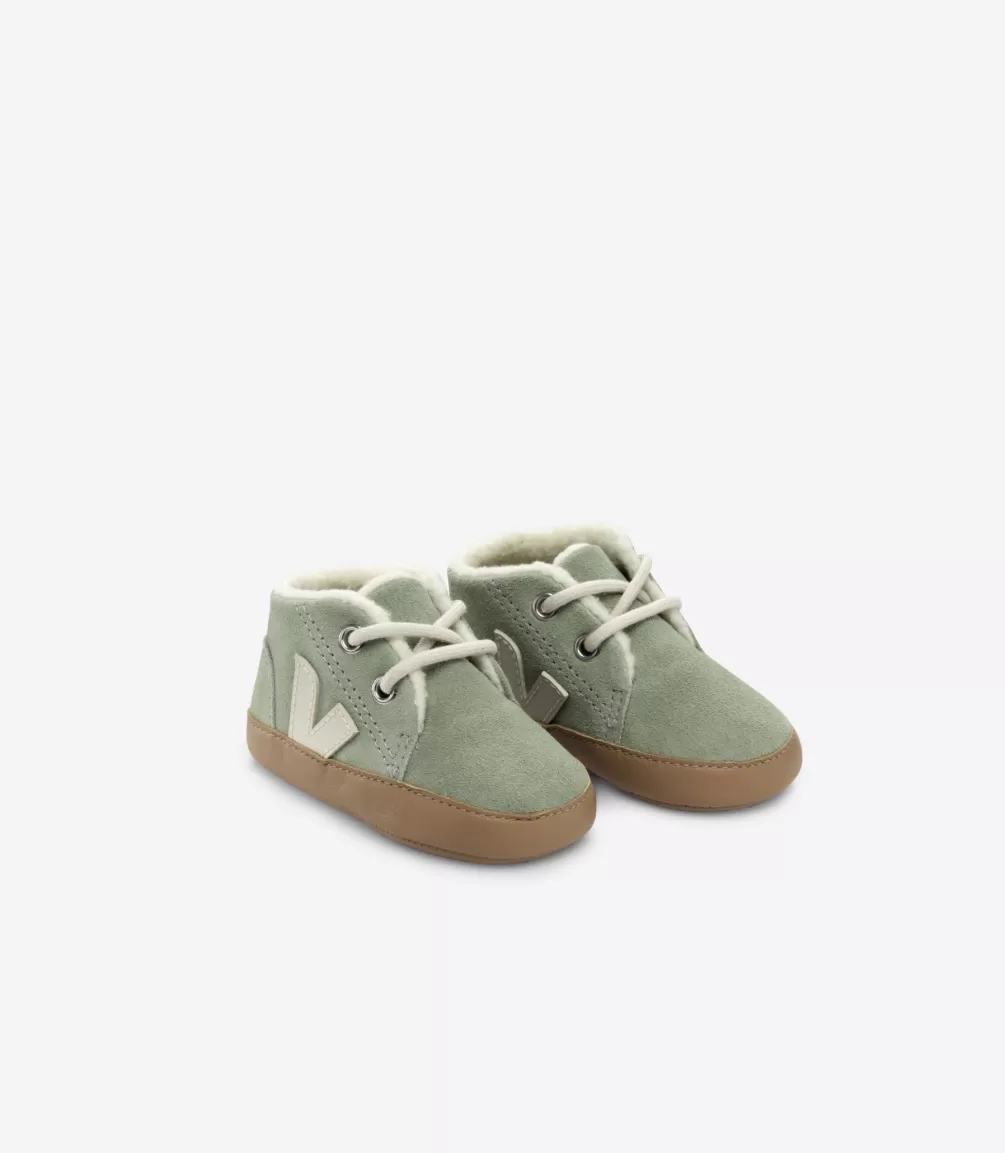 Kids VEJA Baby<BABY FURED SUEDE CLAY PIERRE