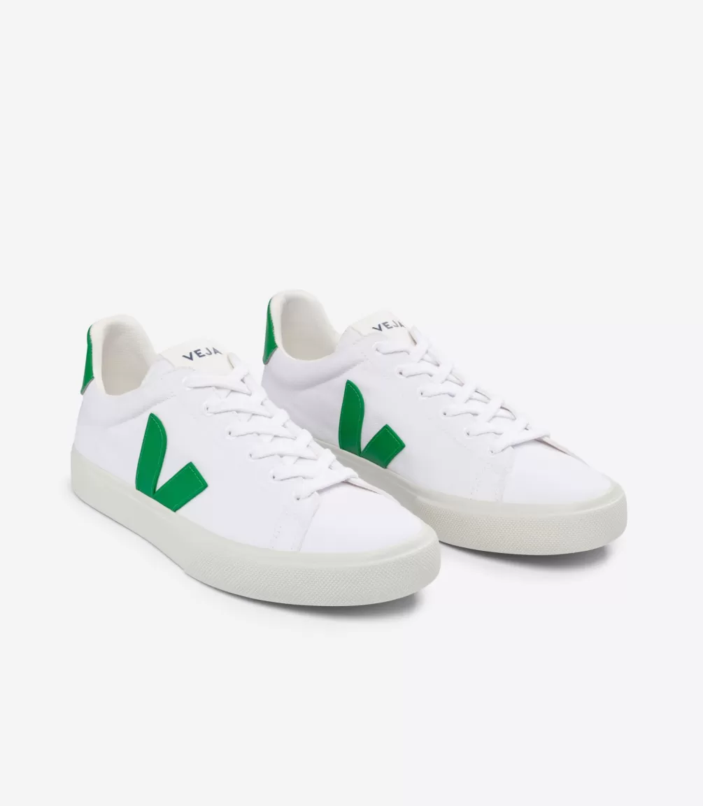 Women VEJA Adults | Vegan<CAMPO CANVAS WHITE EMERAUDE