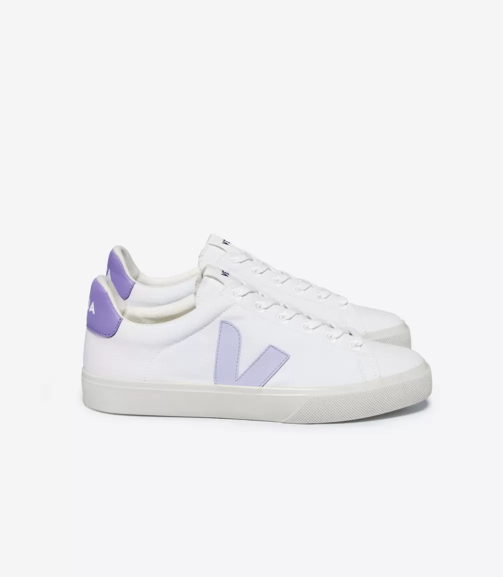 Women VEJA Adults | Vegan<CAMPO CANVAS WHITE SWAN LAVANDE