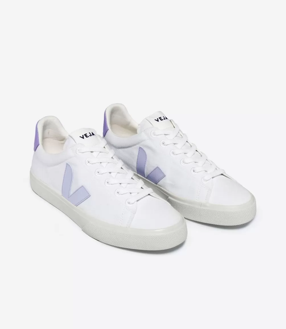 Women VEJA Adults | Vegan<CAMPO CANVAS WHITE SWAN LAVANDE