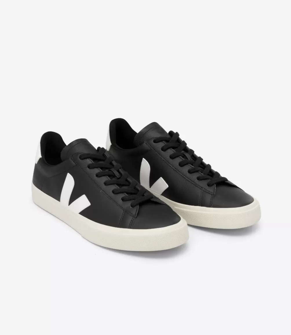 Women VEJA Campo | Campo<CAMPO LEATHER BLACK WHITE