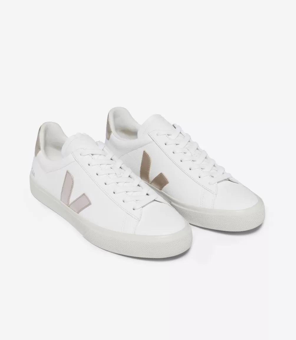 Women VEJA Campo<CAMPO LEATHER WHITE PLATINE