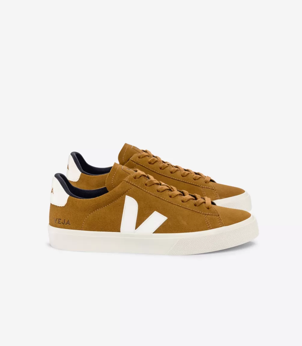 Women VEJA Campo<CAMPO SUEDE CAMEL WHITE