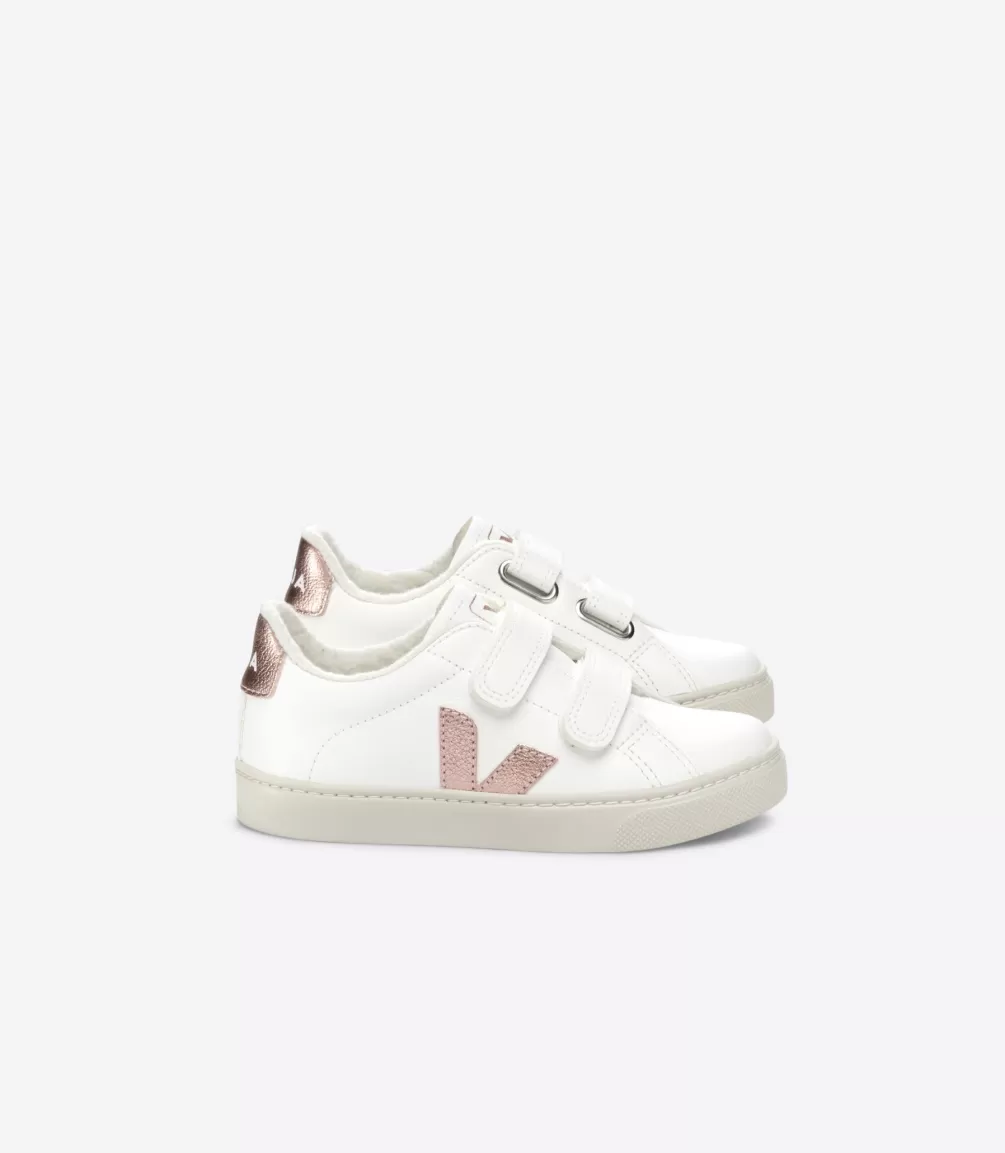 Kids VEJA Esplar<ESPLAR FURED LEATHER WHITE NACRE