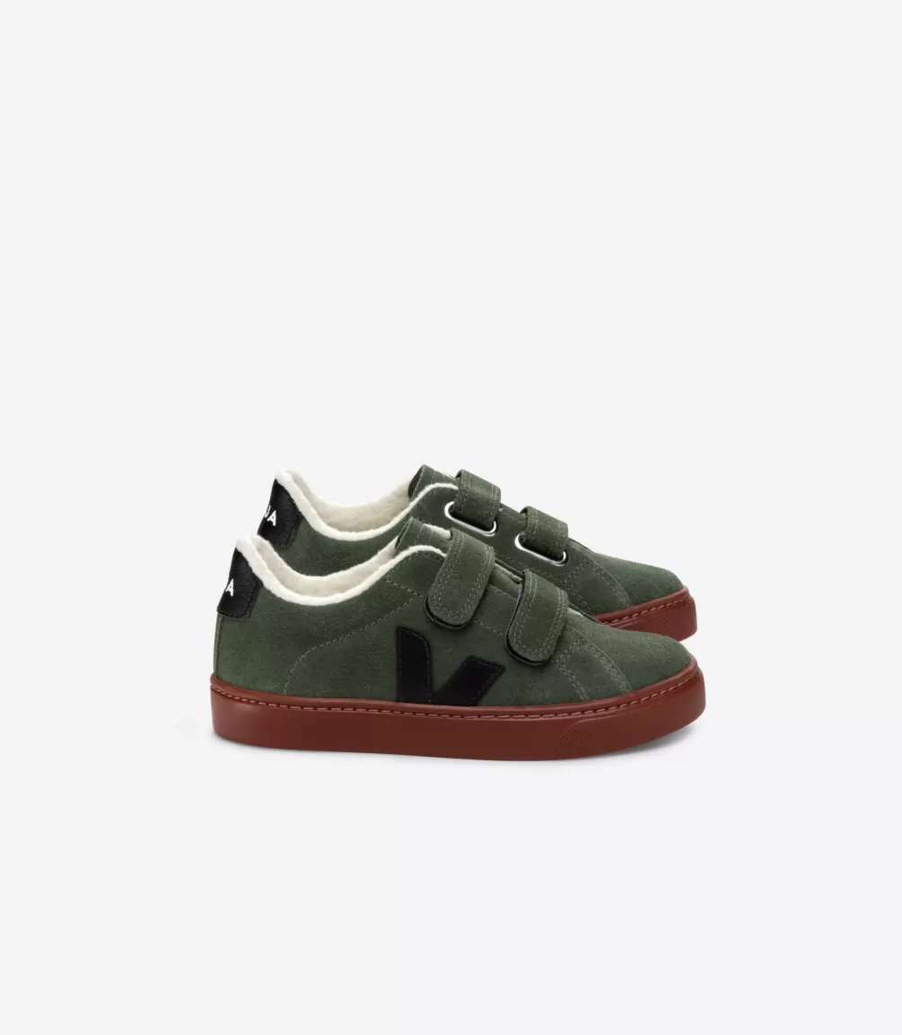 Kids VEJA Esplar<ESPLAR FURED SUEDE MUD BLACK