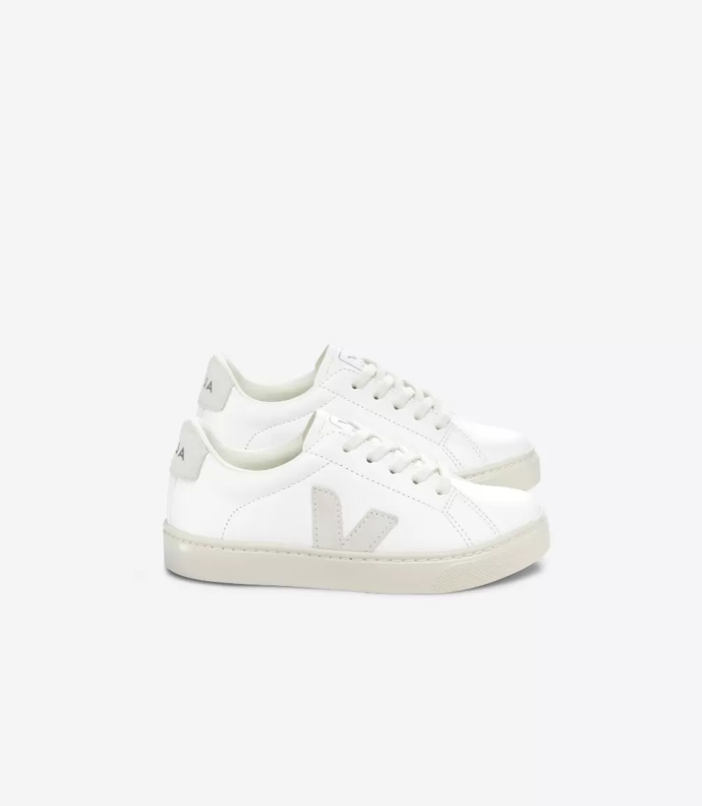 Kids VEJA Esplar<ESPLAR LACES LEATHER WHITE NATURAL