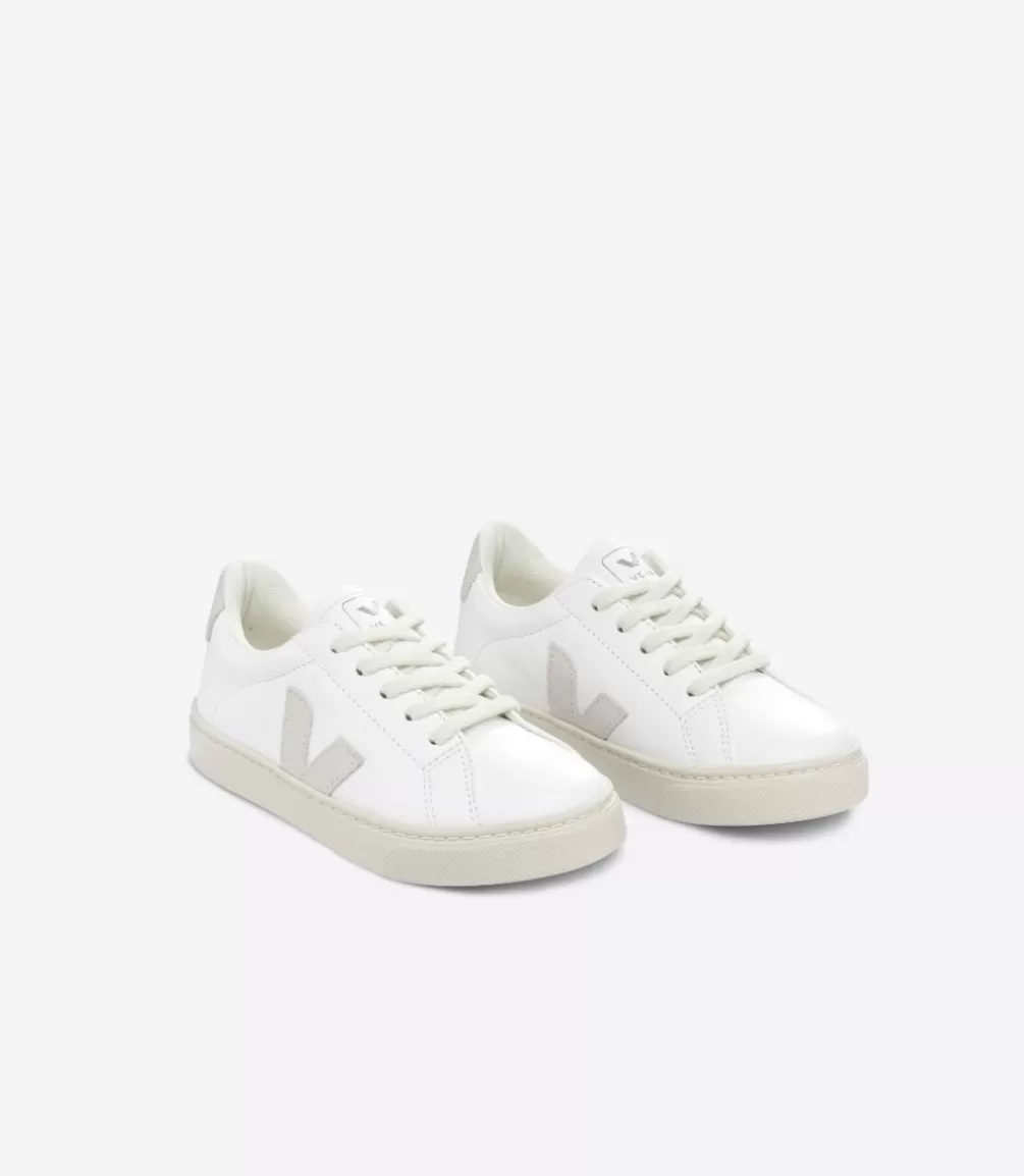 Kids VEJA Esplar<ESPLAR LACES LEATHER WHITE NATURAL