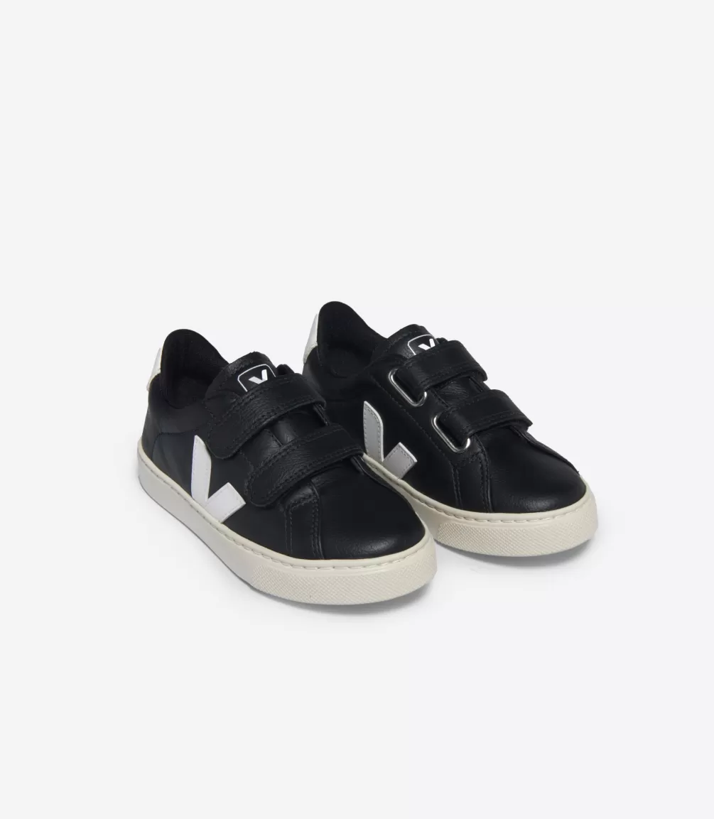 Kids VEJA Esplar<ESPLAR LEATHER BLACK WHITE