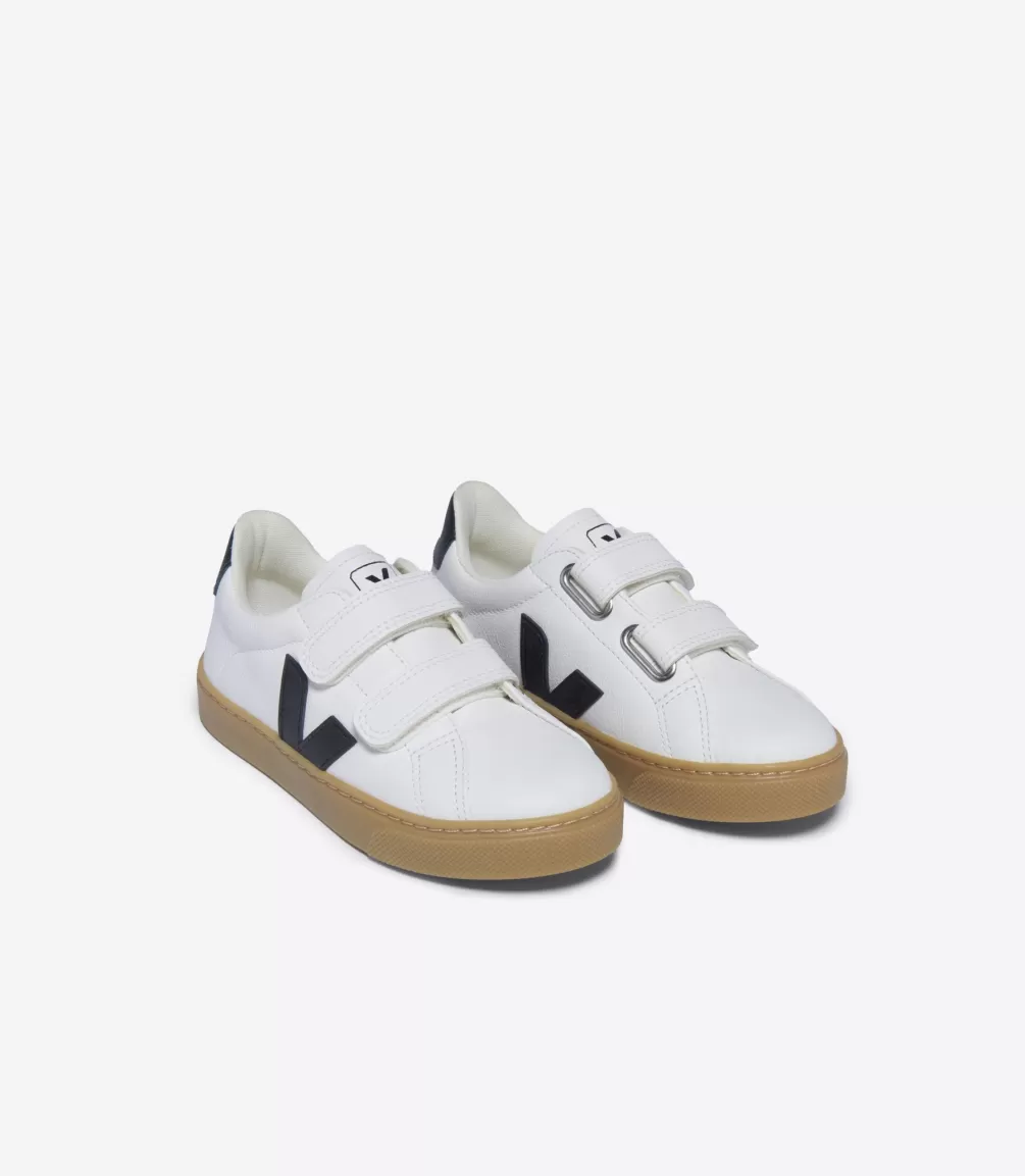 Kids VEJA Esplar<ESPLAR LEATHER WHITE BLACK NATURAL