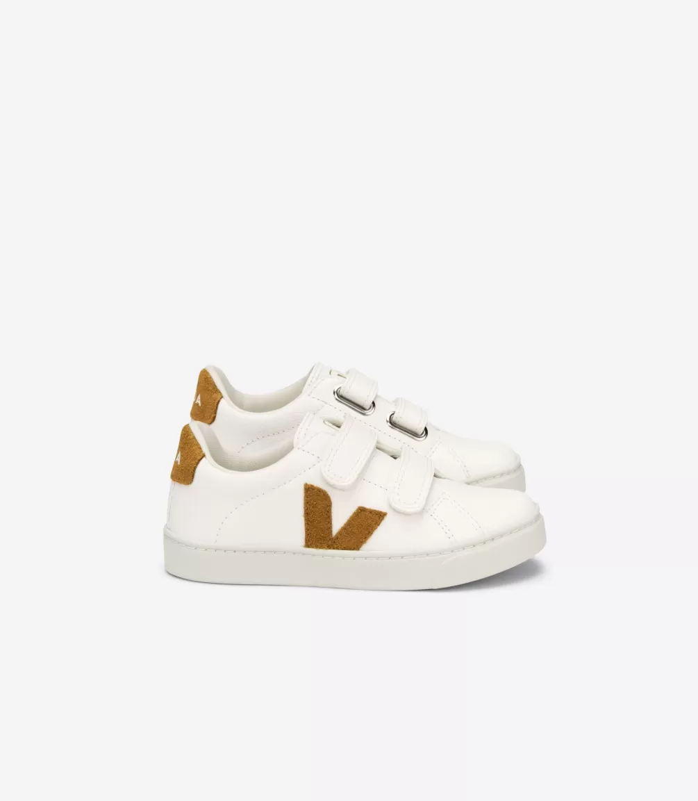 Kids VEJA Esplar<ESPLAR LEATHER WHITE CAMEL