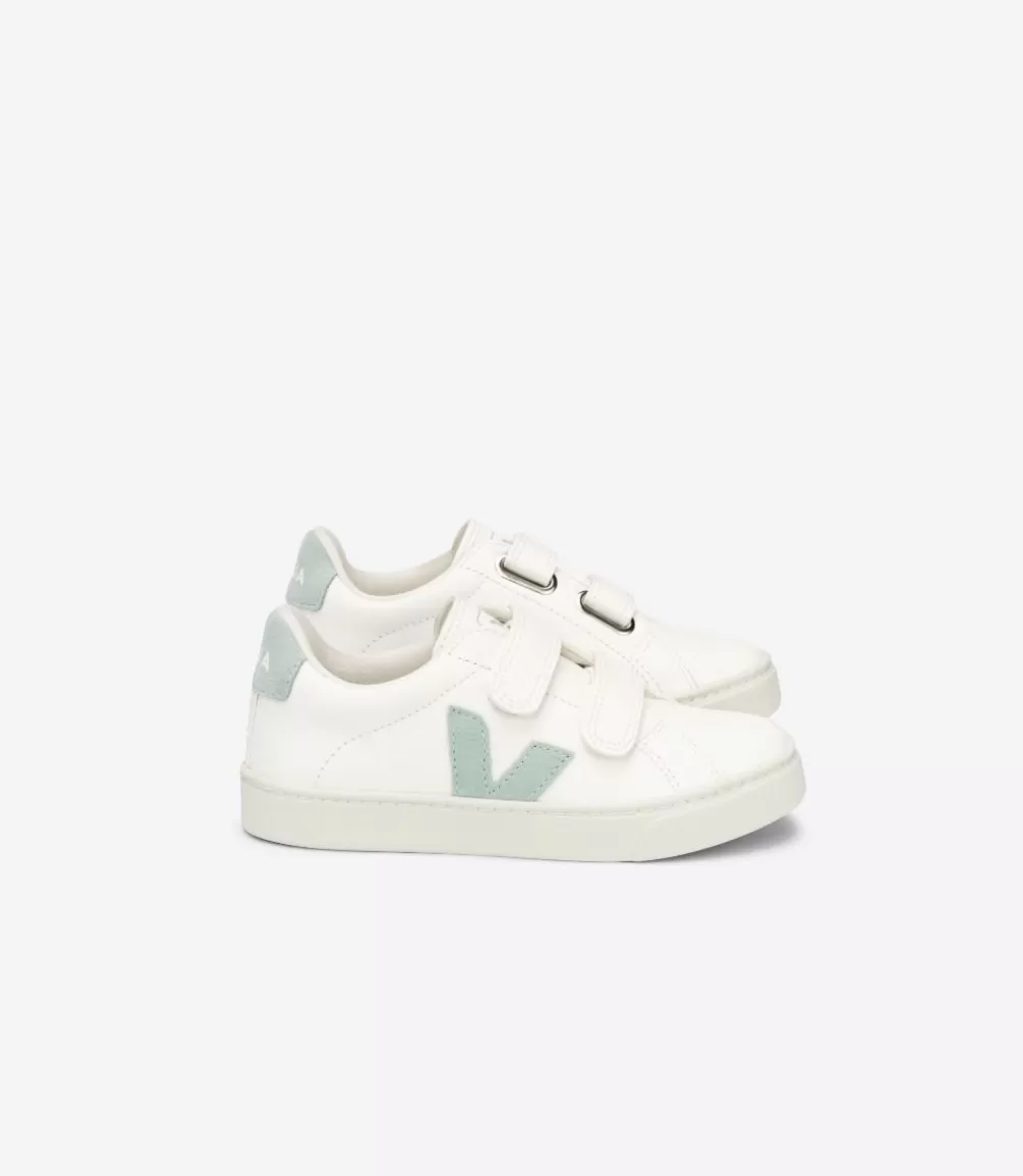 Kids VEJA Esplar<ESPLAR LEATHER WHITE MATCHA