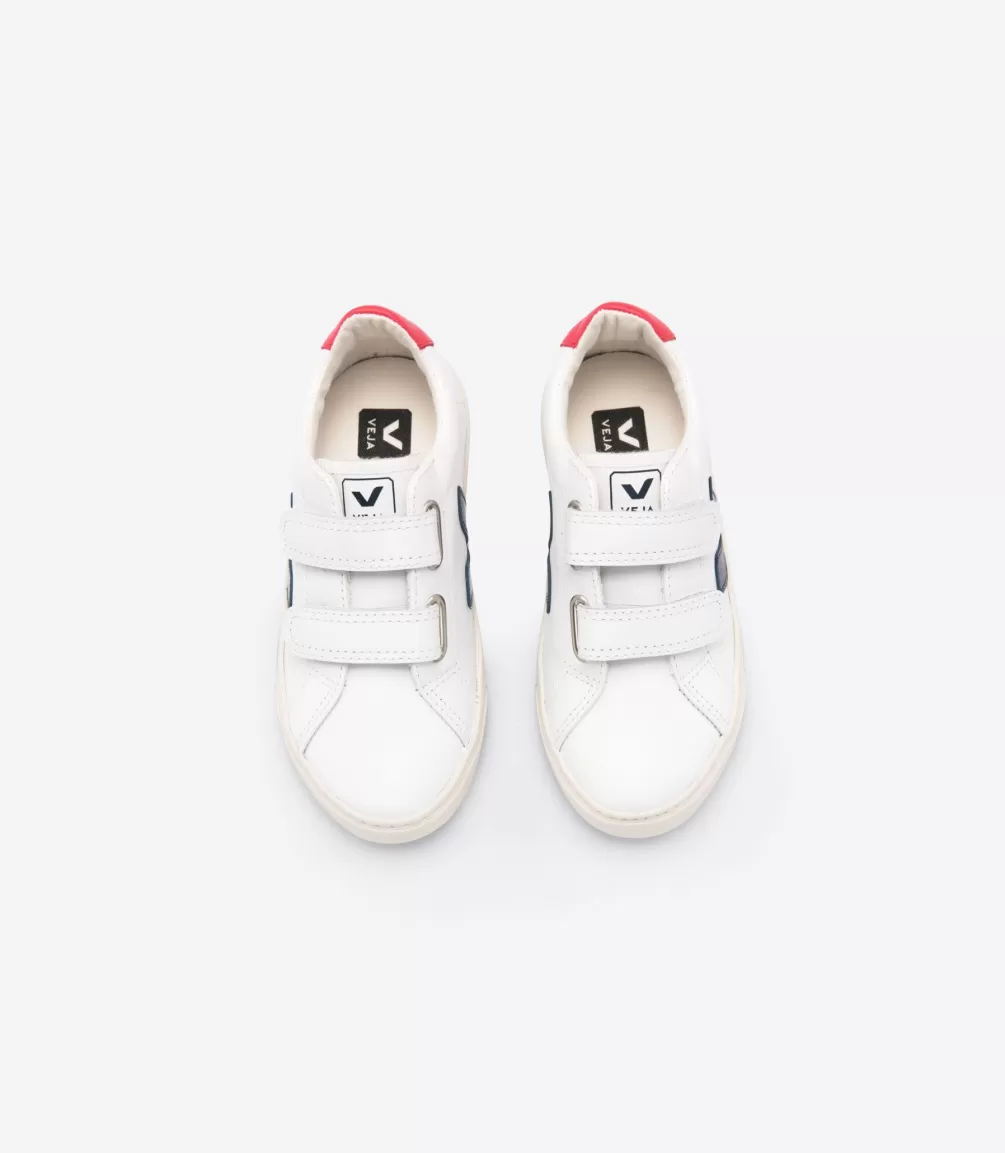 Kids VEJA Kids<ESPLAR LEATHER WHITE NAUTICO PEKIN