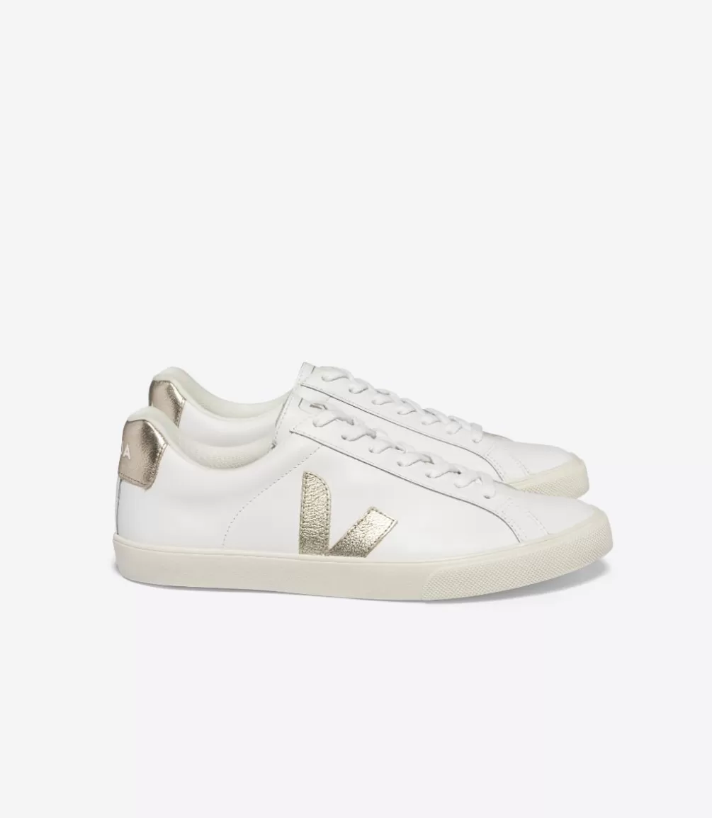 Women VEJA Esplar<ESPLAR LEATHER WHITE PLATINE