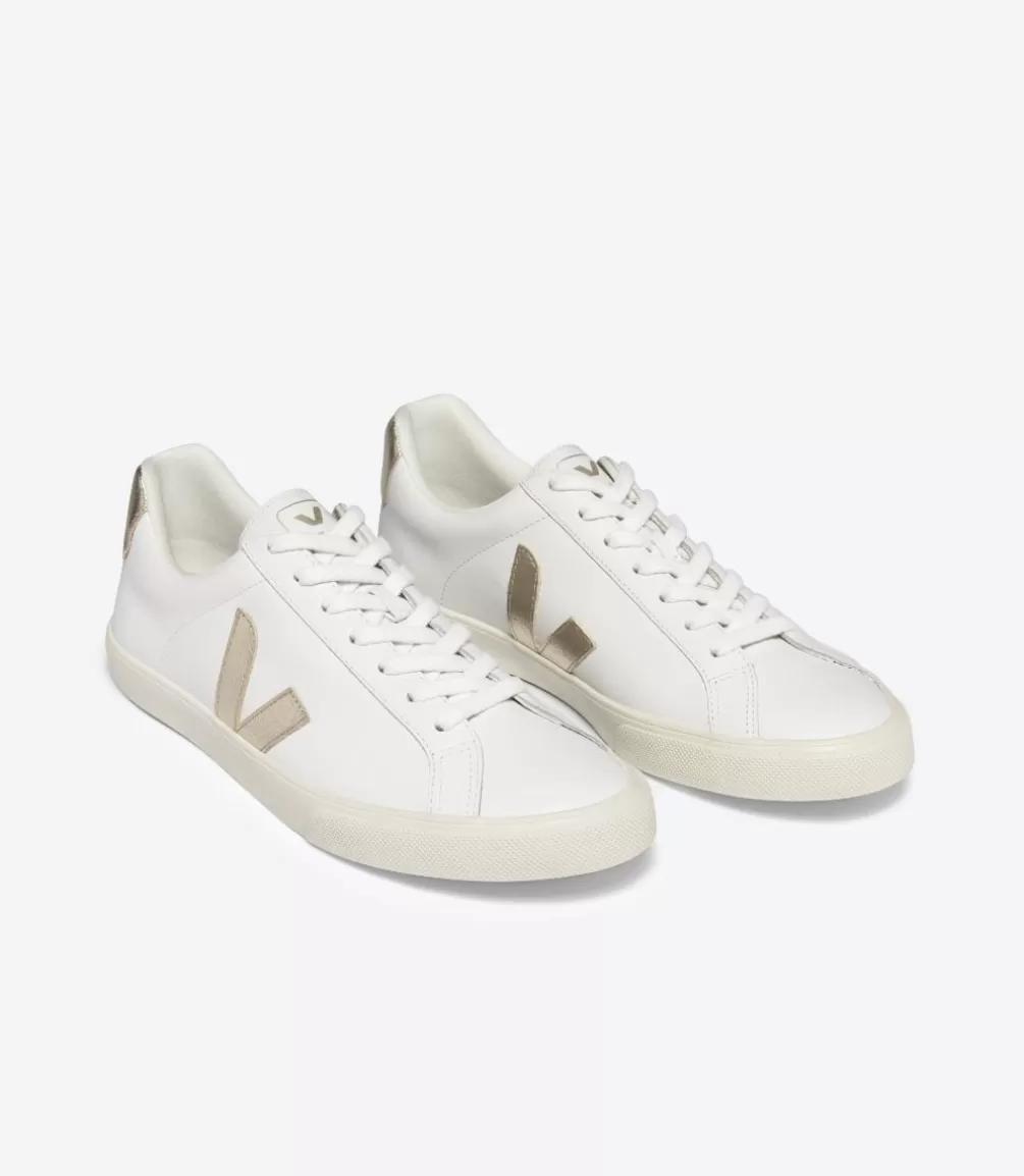 Women VEJA Esplar<ESPLAR LEATHER WHITE PLATINE