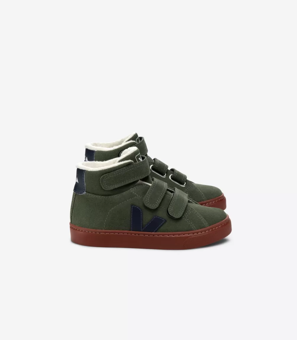 Kids VEJA Mid | Esplar Mid<ESPLAR MID FURED SUEDE MUD NAUTICO