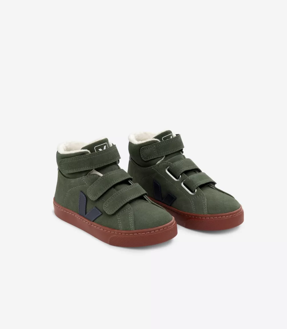 Kids VEJA Mid | Esplar Mid<ESPLAR MID FURED SUEDE MUD NAUTICO