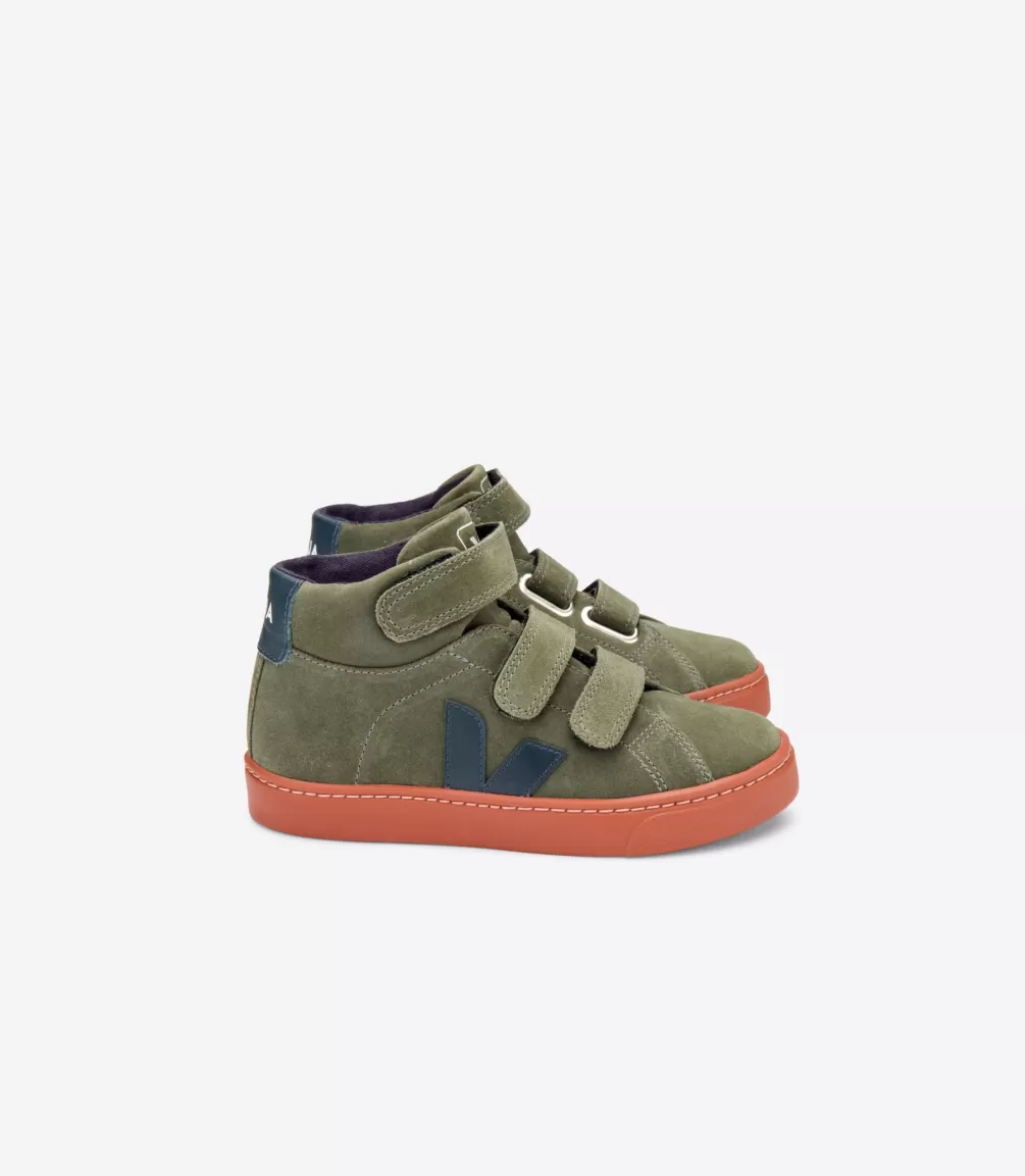 Kids VEJA Mid | Esplar Mid<ESPLAR MID SUEDE MUD NAUTICO RUST SOLE