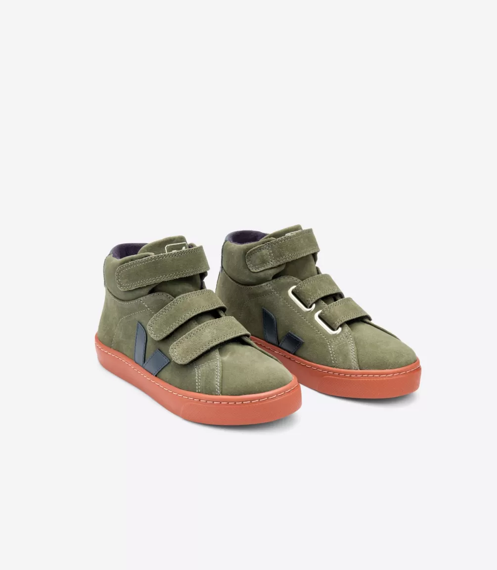 Kids VEJA Mid | Esplar Mid<ESPLAR MID SUEDE MUD NAUTICO RUST SOLE