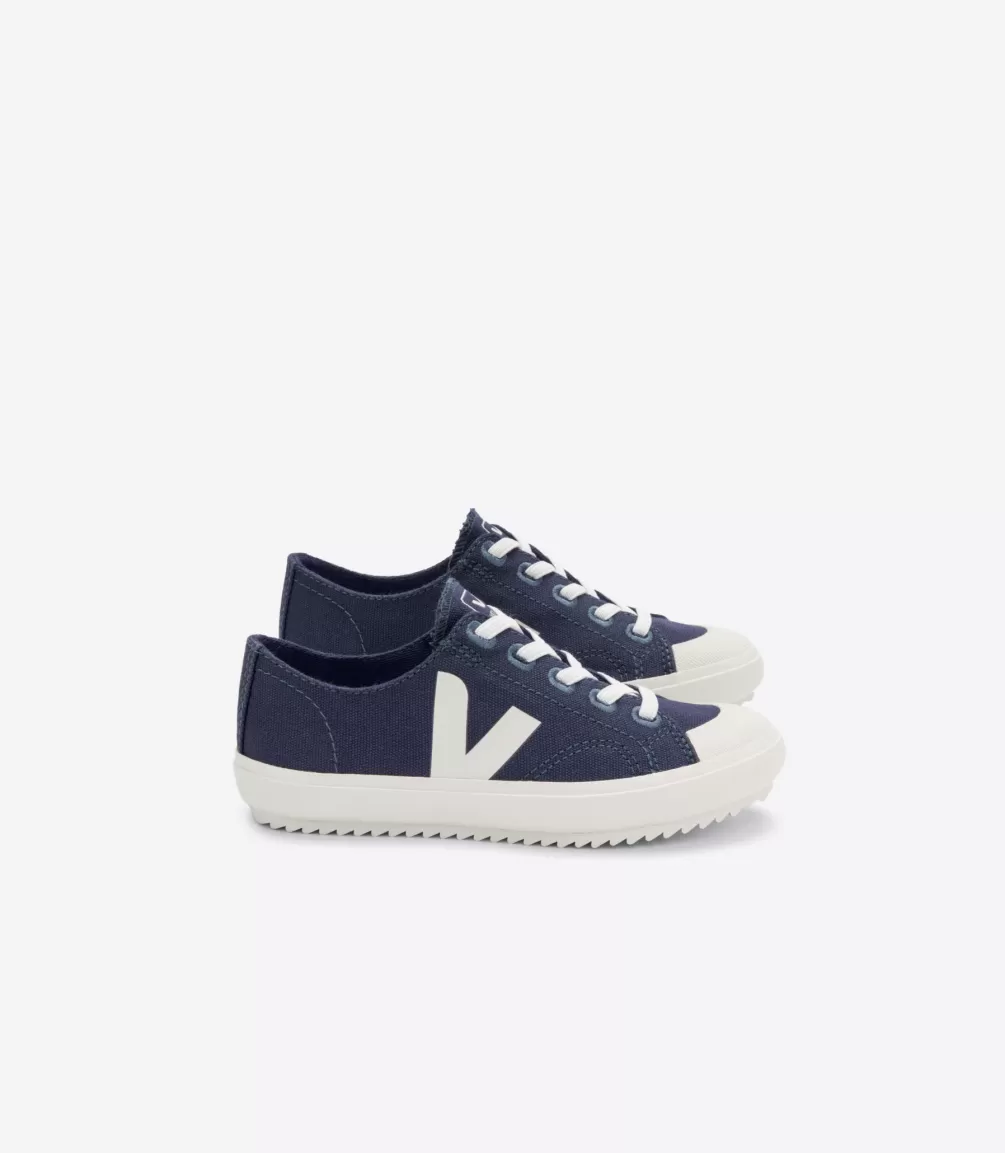 Kids VEJA Kids<FLIP ELASTIC LACES CANVAS MARINE PIERRE