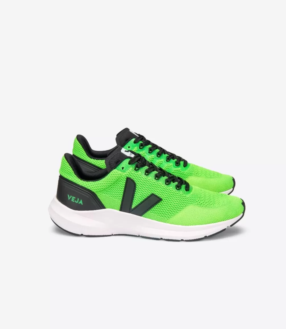 VEJA Adults<MARLIN V-KNIT VERT FLUO BLACK