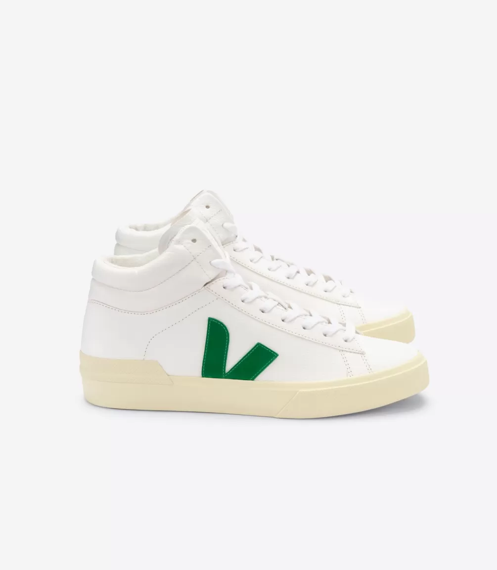 VEJA Adults<MINOTAUR LEATHER WHITE EMERAUDE BUTTER