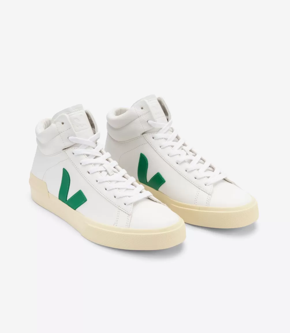 VEJA Adults<MINOTAUR LEATHER WHITE EMERAUDE BUTTER