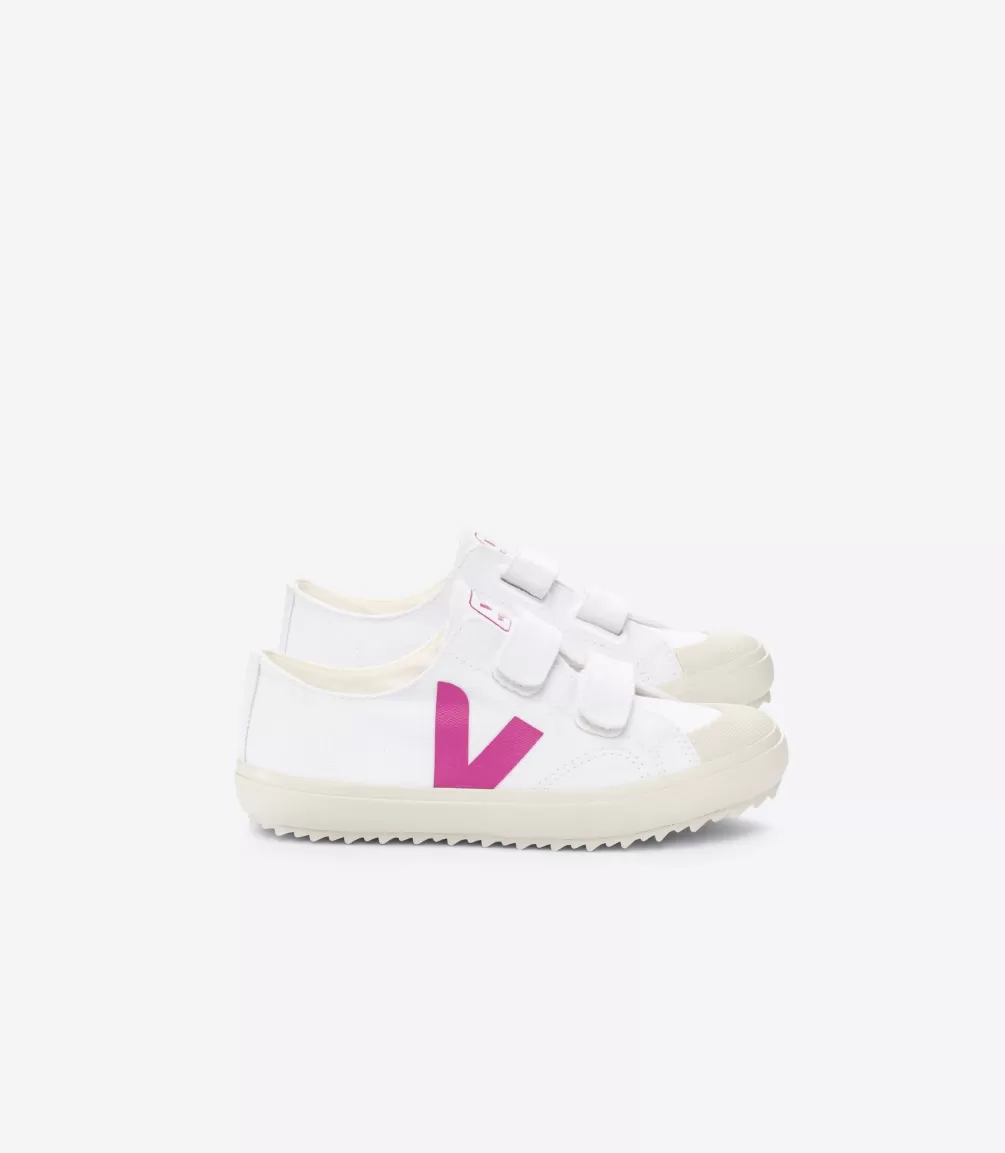 Kids VEJA Kids | Vegan<OLLIE CANVAS WHITE LOTUS