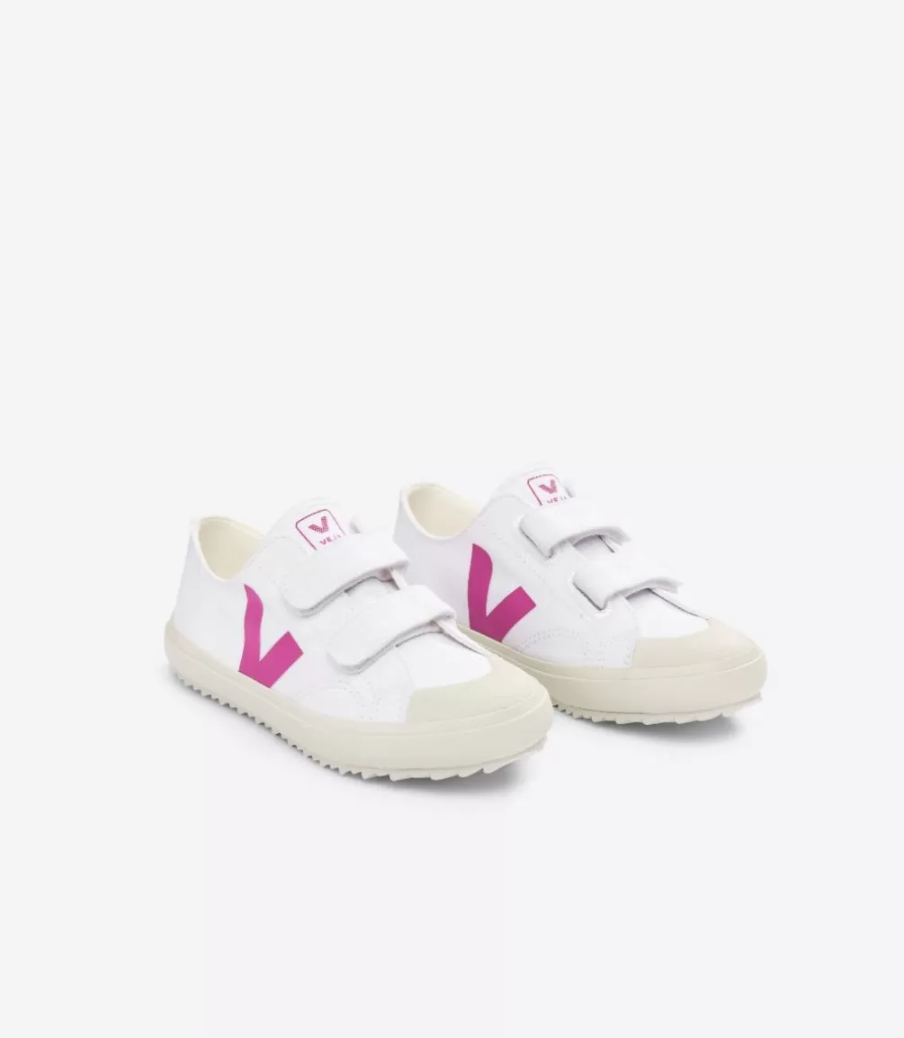 Kids VEJA Kids | Vegan<OLLIE CANVAS WHITE LOTUS