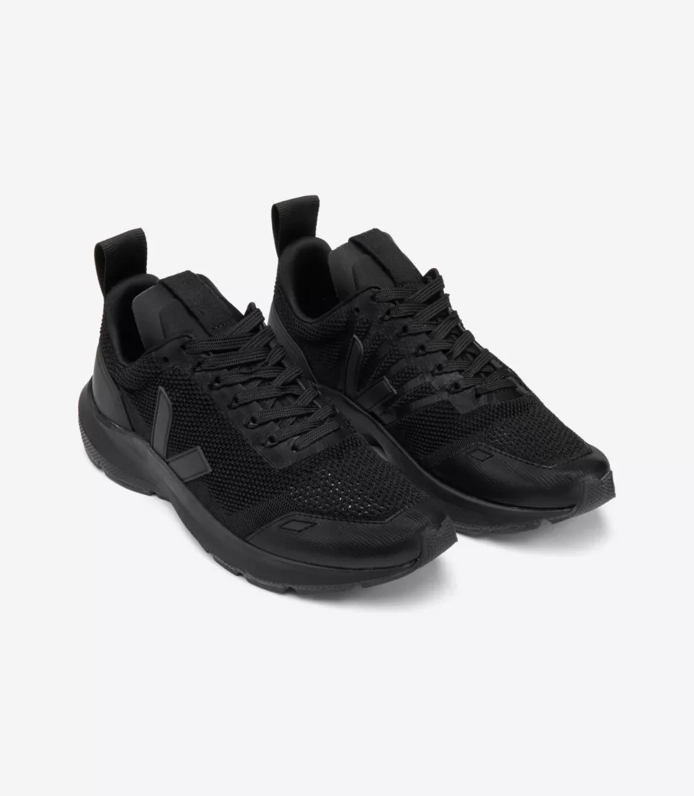 VEJA Adults<PERFORMANCE RUNNER V-KNIT X RICK OWENS BLACK