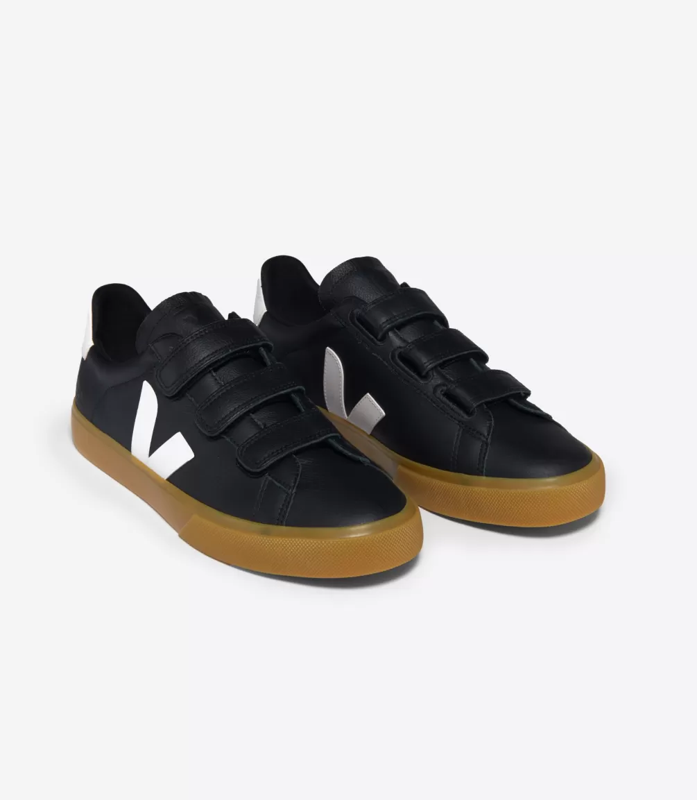 Women VEJA Recife | Recife<RECIFE LEATHER BLACK WHITE