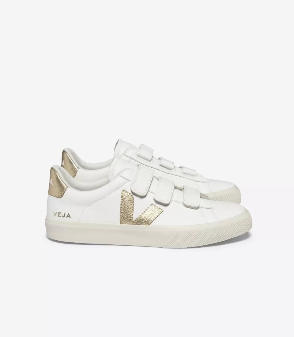 Women VEJA Recife<RECIFE LEATHER WHITE PLATINE