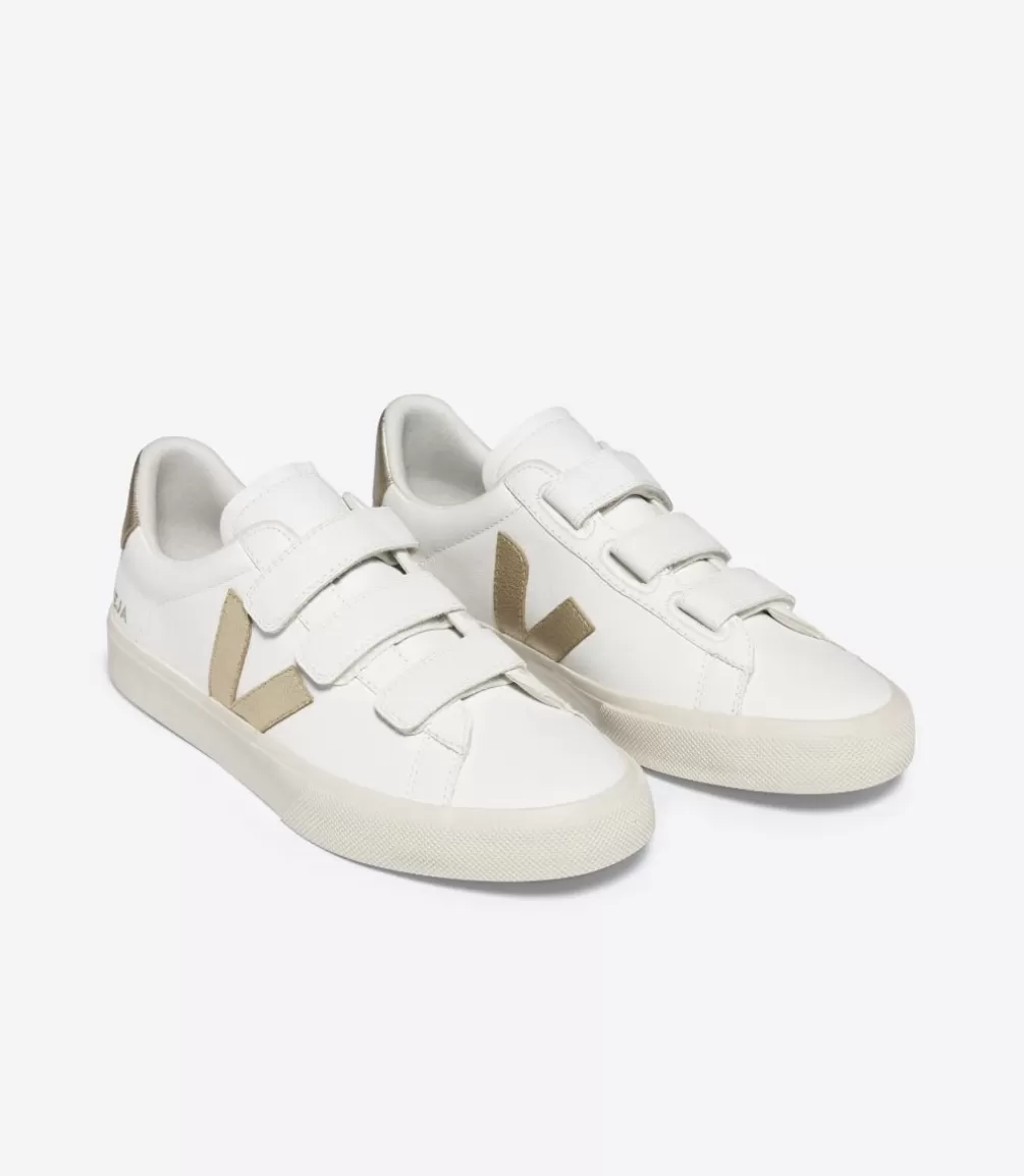 Women VEJA Recife<RECIFE LEATHER WHITE PLATINE