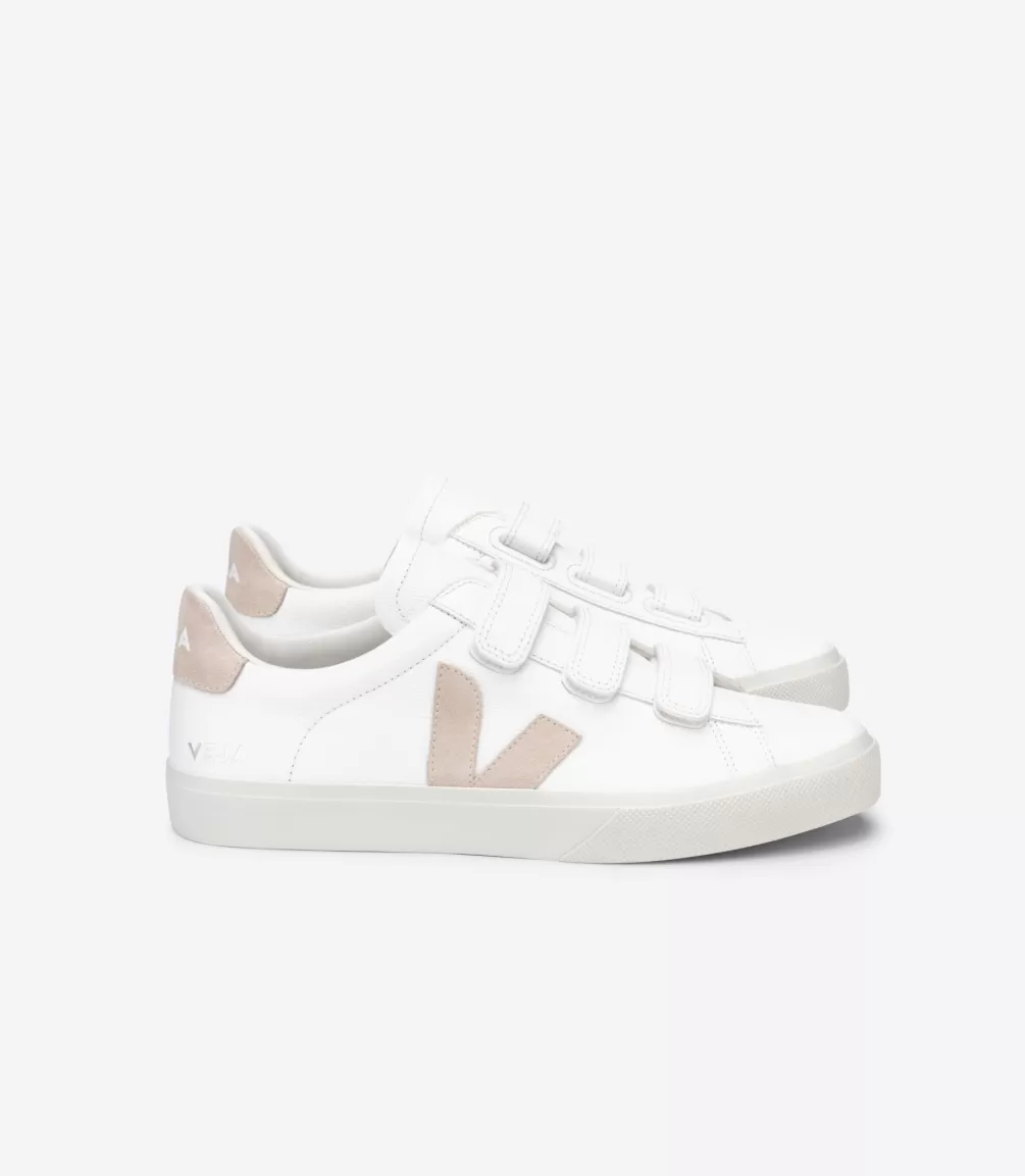 VEJA Adults<RECIFE LEATHER WHITE SABLE