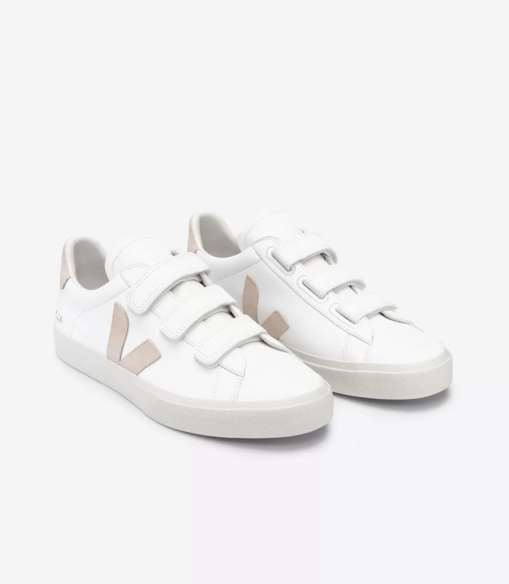 VEJA Adults<RECIFE LEATHER WHITE SABLE