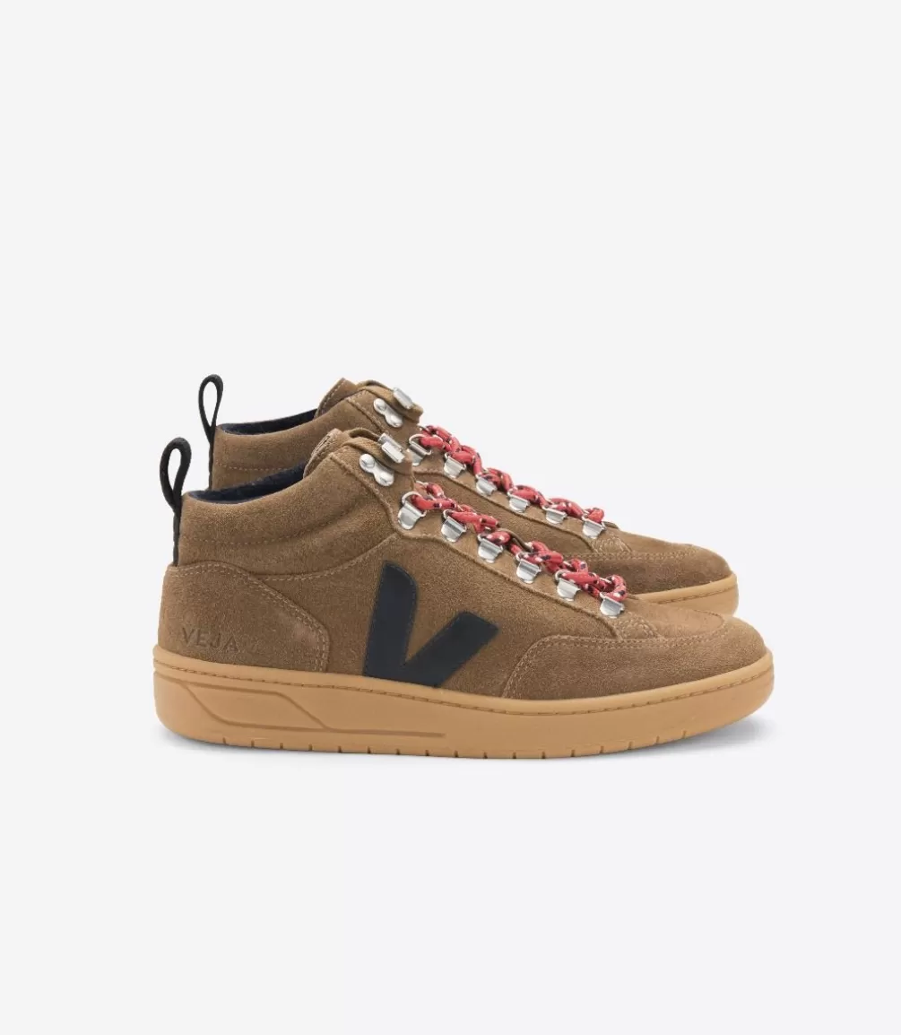 VEJA Adults<RORAIMA SUEDE BROWN BLACK NATURAL SOLE