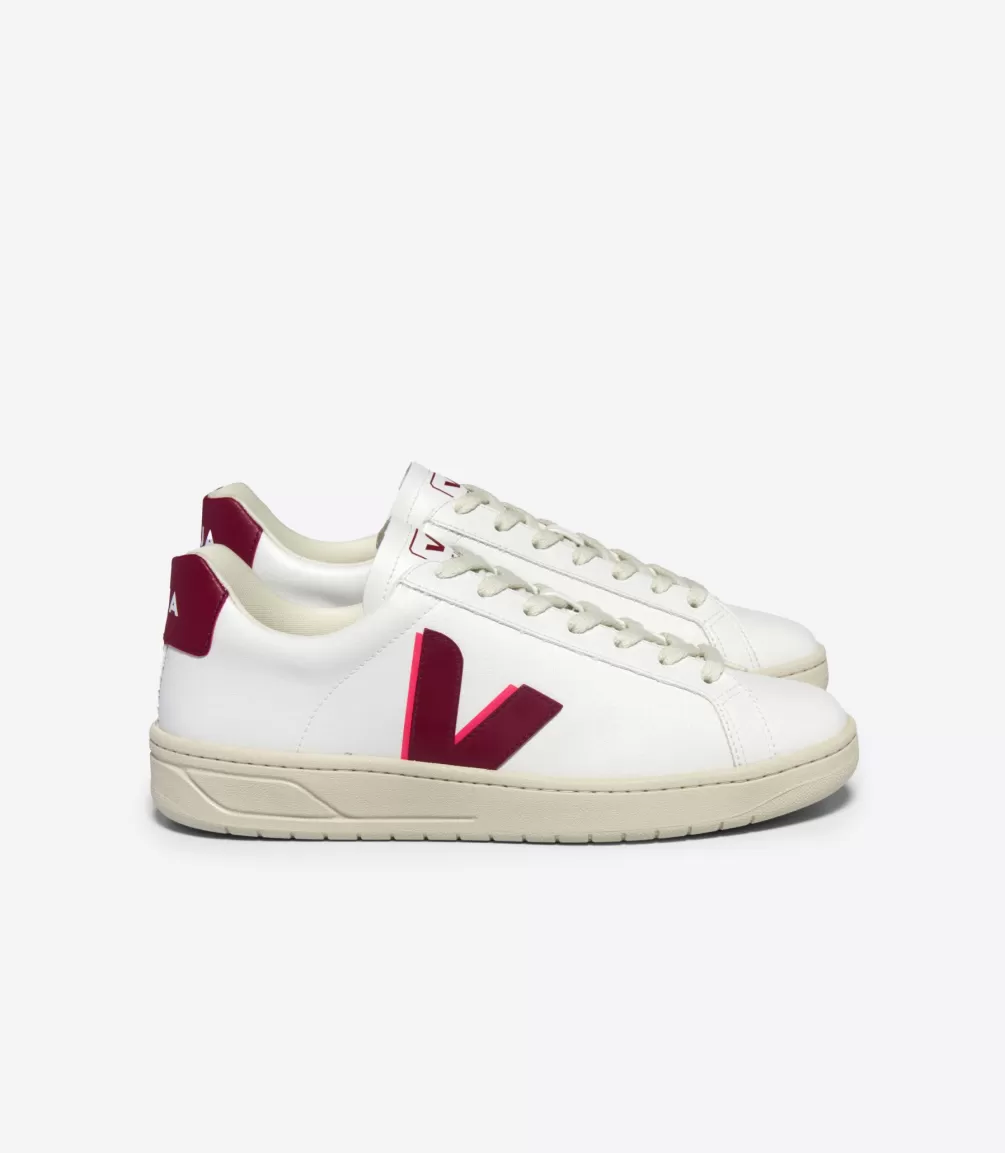 Women VEJA Adults | Vegan<URCA CWL WHITE MARSALA ROSE FLUO