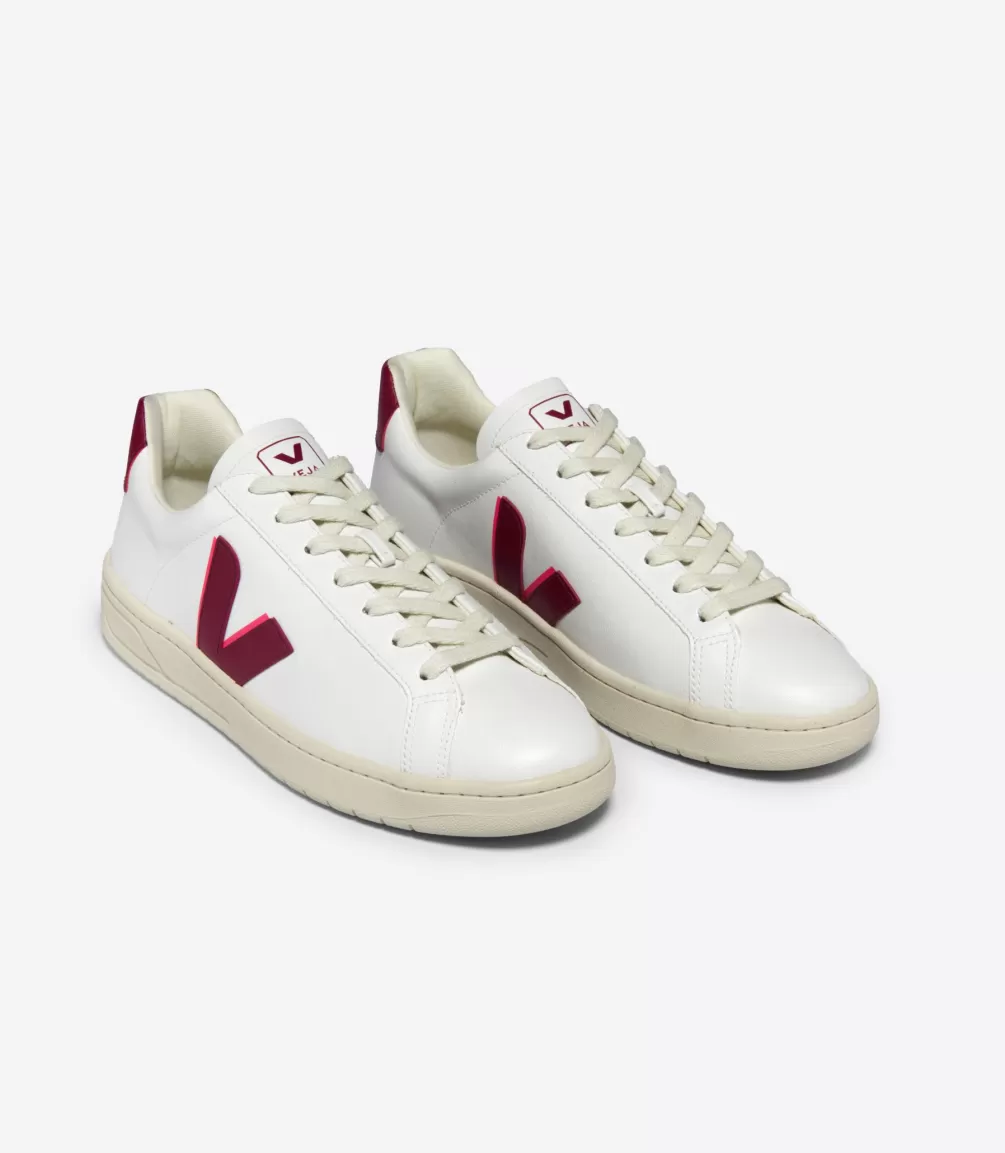 Women VEJA Adults | Vegan<URCA CWL WHITE MARSALA ROSE FLUO