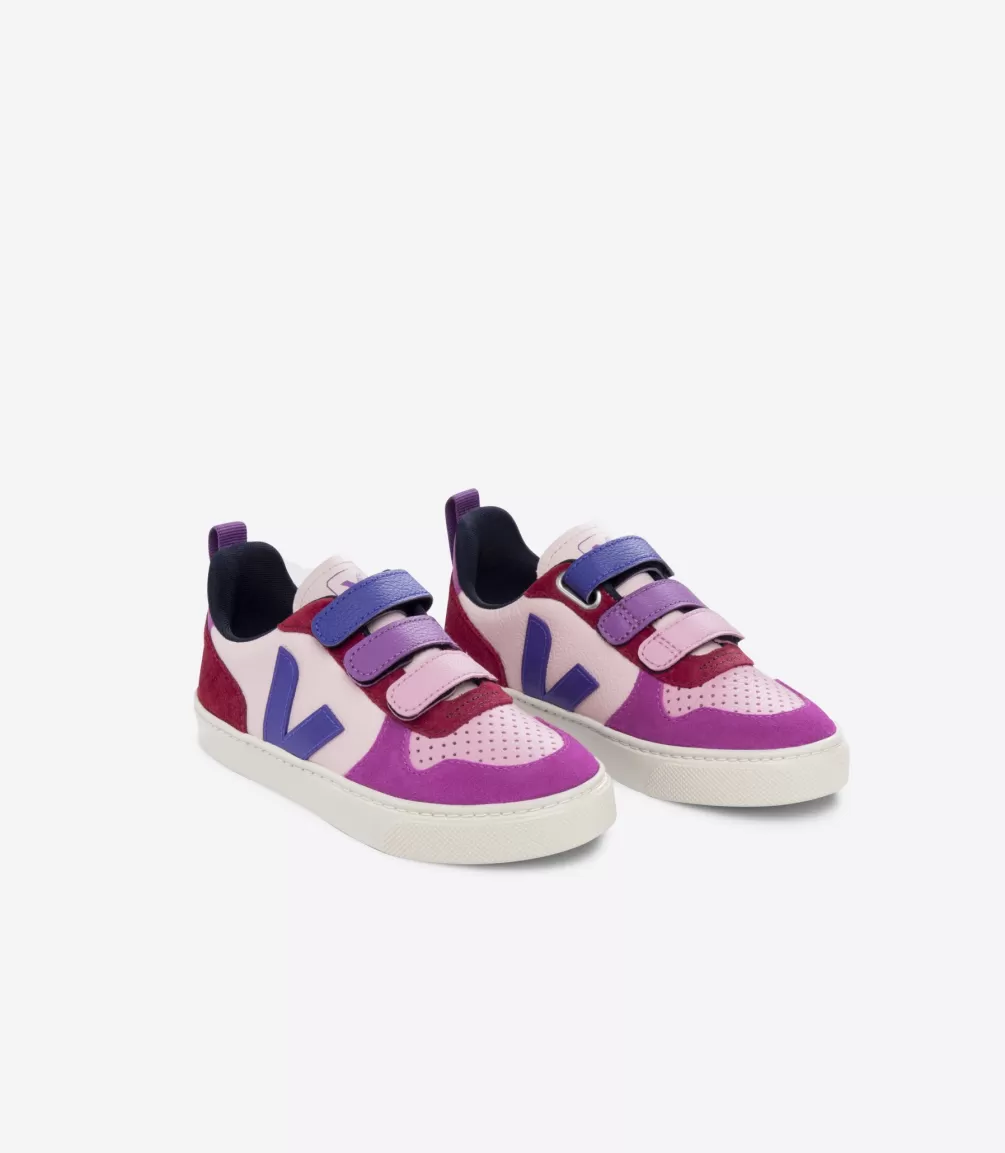 Kids VEJA V-10<V-10 LEATHER MULTICO PETALE