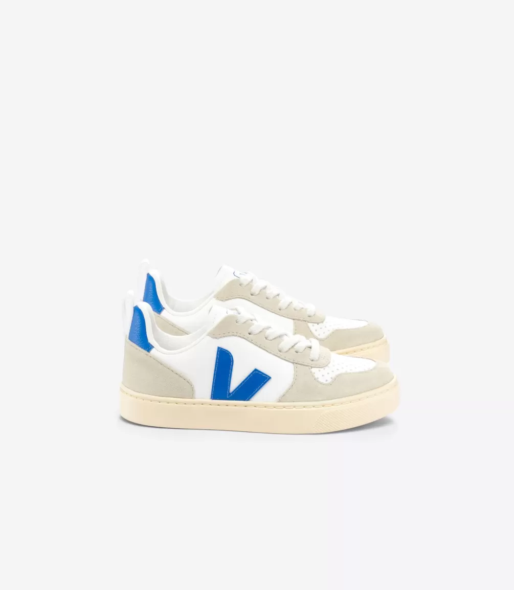 Kids VEJA Kids<V-10 LEATHER WHITE PAROS ALMOND