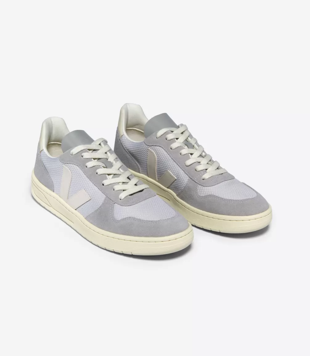 Women VEJA V-10 | V-10<V-10 ALVEOMESH LIGHT GREY PIERRE