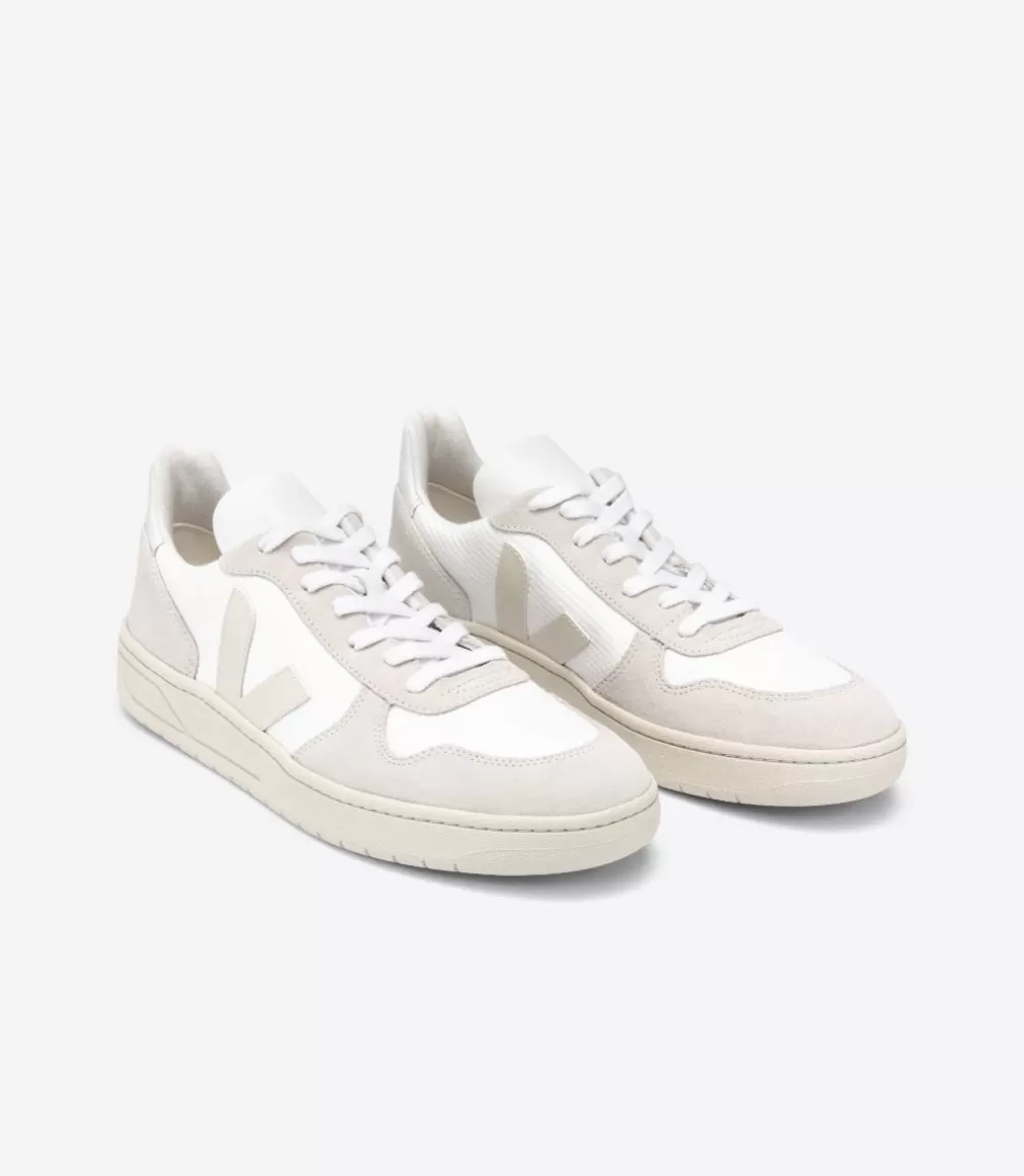 Women VEJA V-10 | V-10<V-10 B-MESH WHITE NATURAL PIERRE