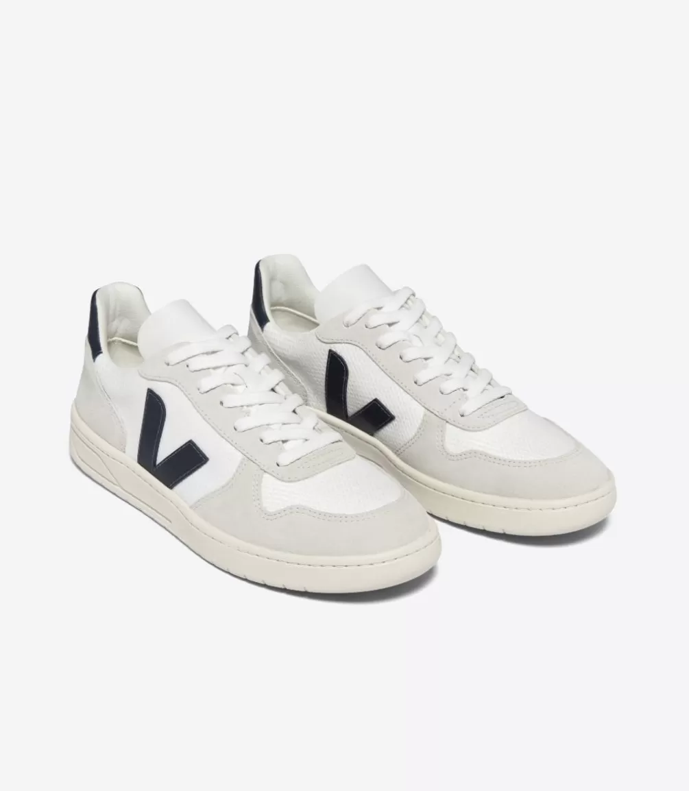 Women VEJA V-10 | V-10<V-10 B-MESH WHITE NAUTICO