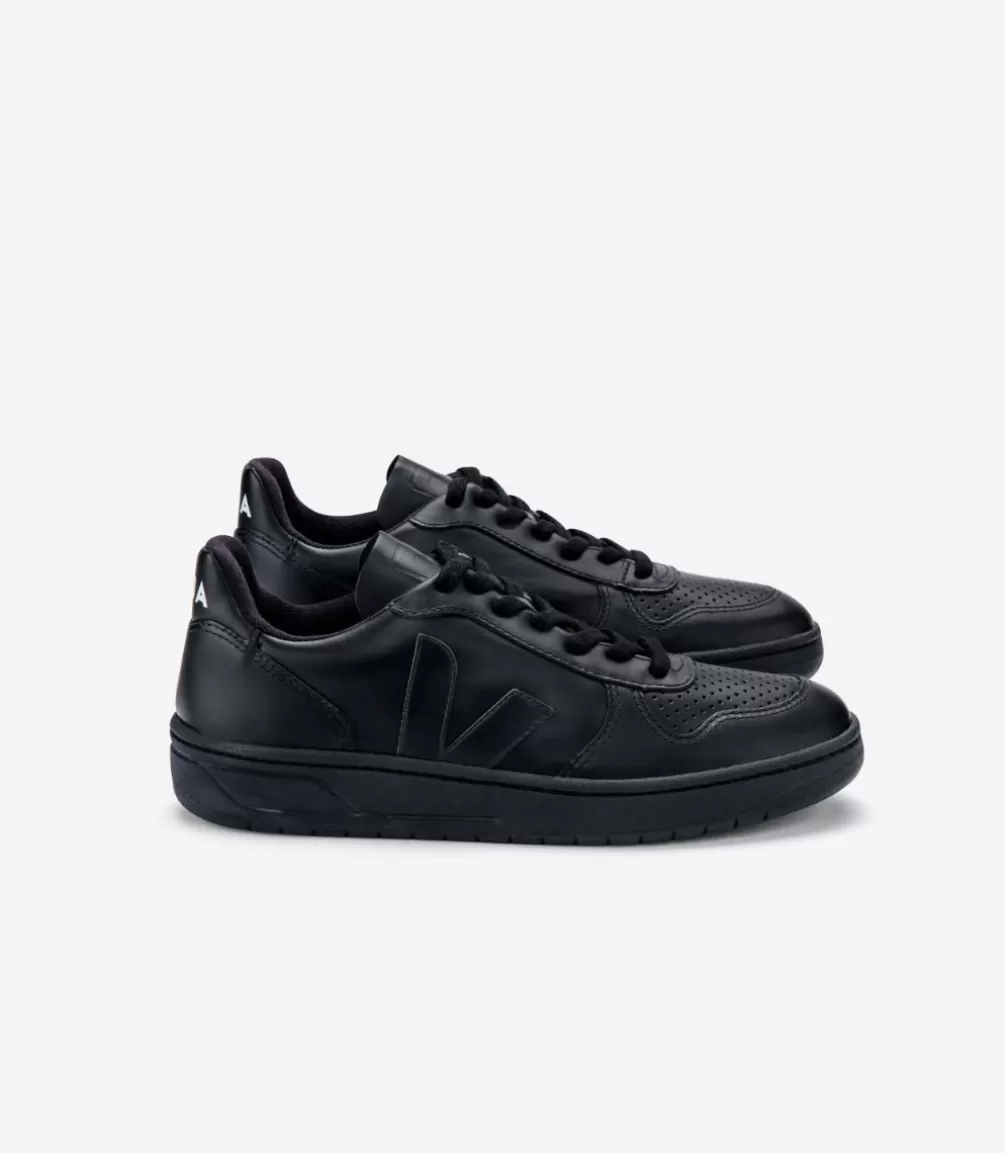 Women VEJA Adults | Vegan<V-10 CWL BLACK BLACK SOLE