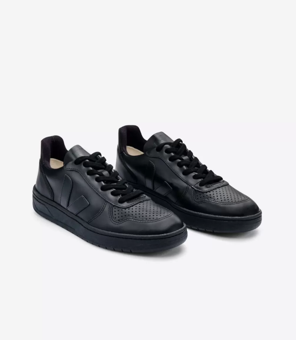 Women VEJA Adults | Vegan<V-10 CWL BLACK BLACK SOLE