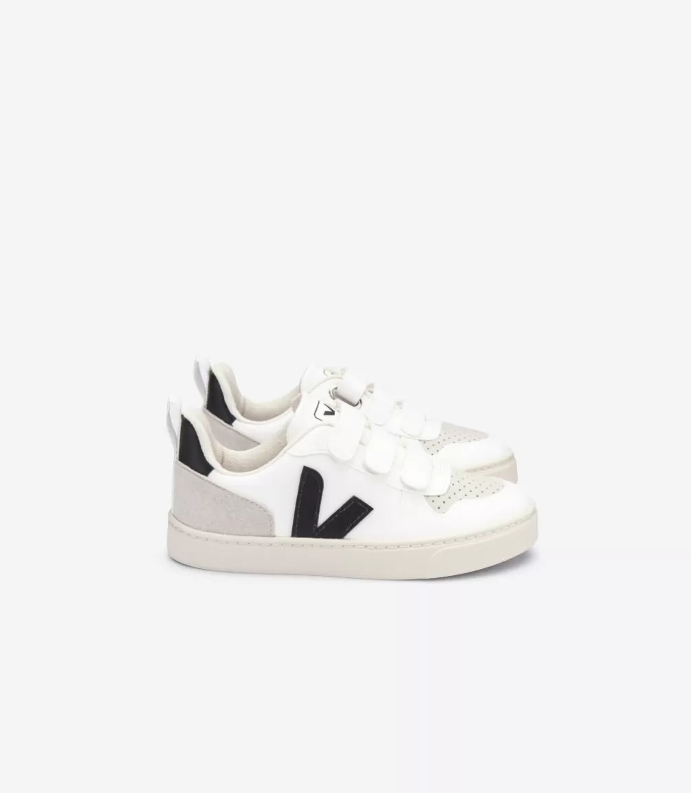 Kids VEJA Kids | Vegan<V-10 CWL WHITE BLACK