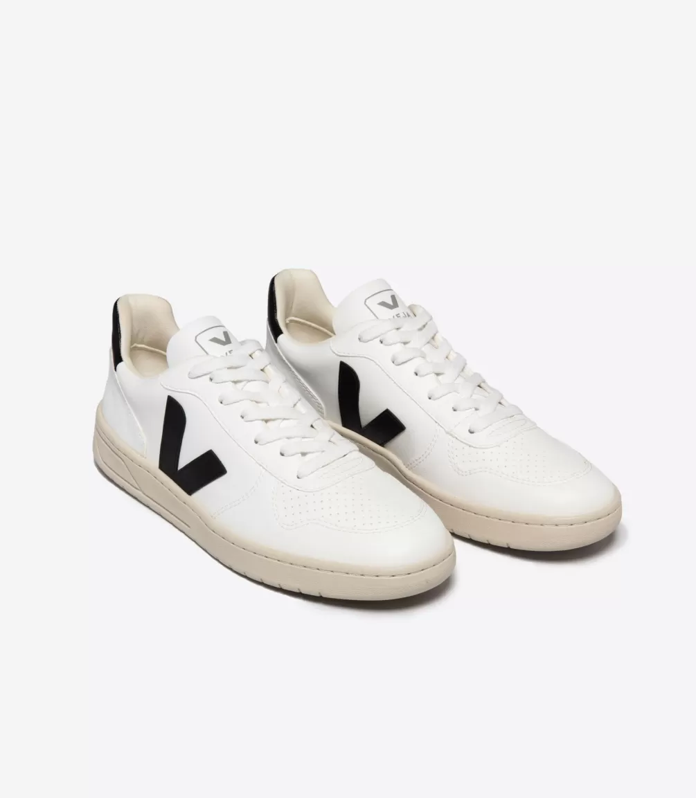 Women VEJA Adults | Vegan<V-10 CWL WHITE BLACK