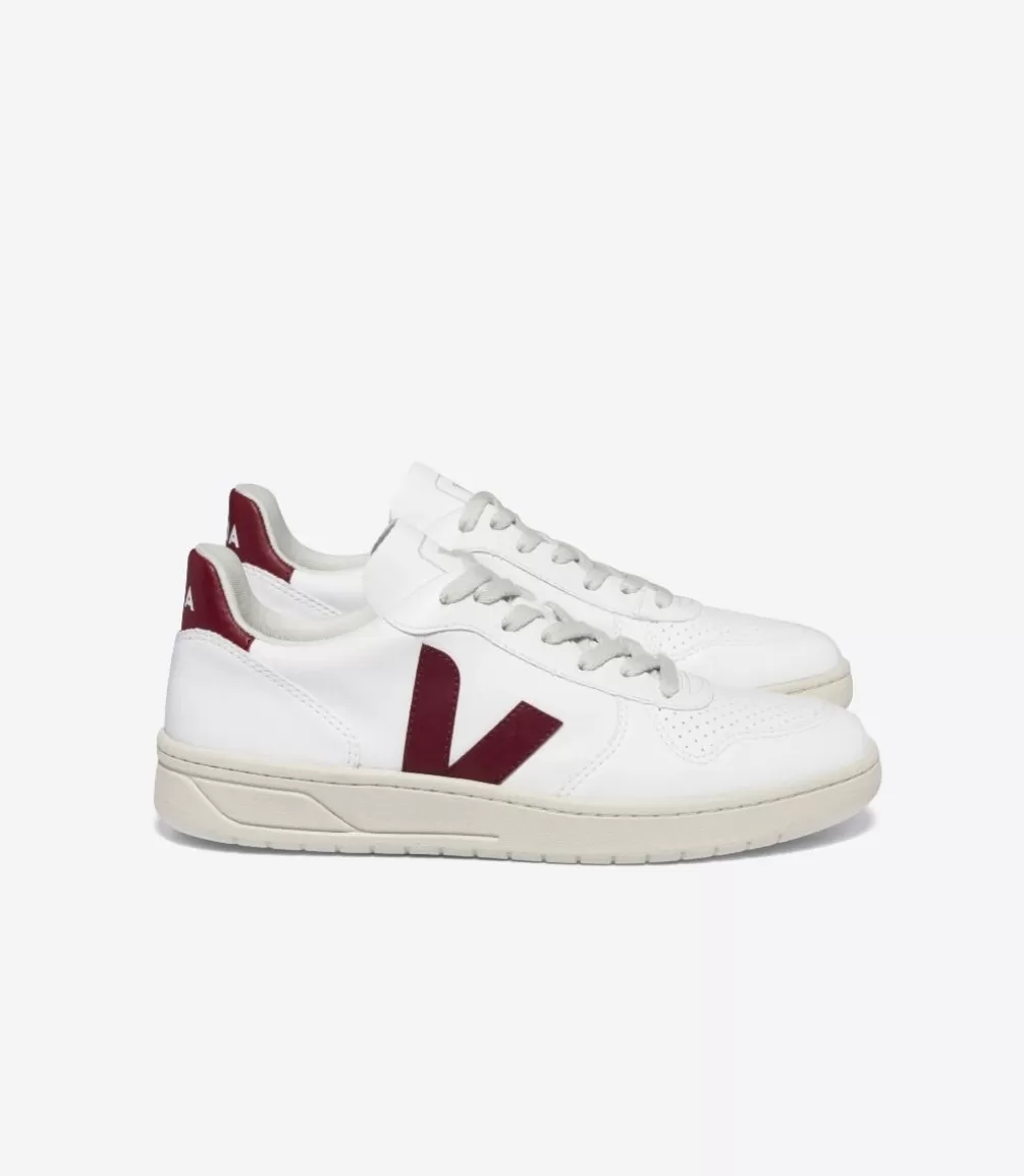 Women VEJA Adults | Vegan<V-10 CWL WHITE MARSALA