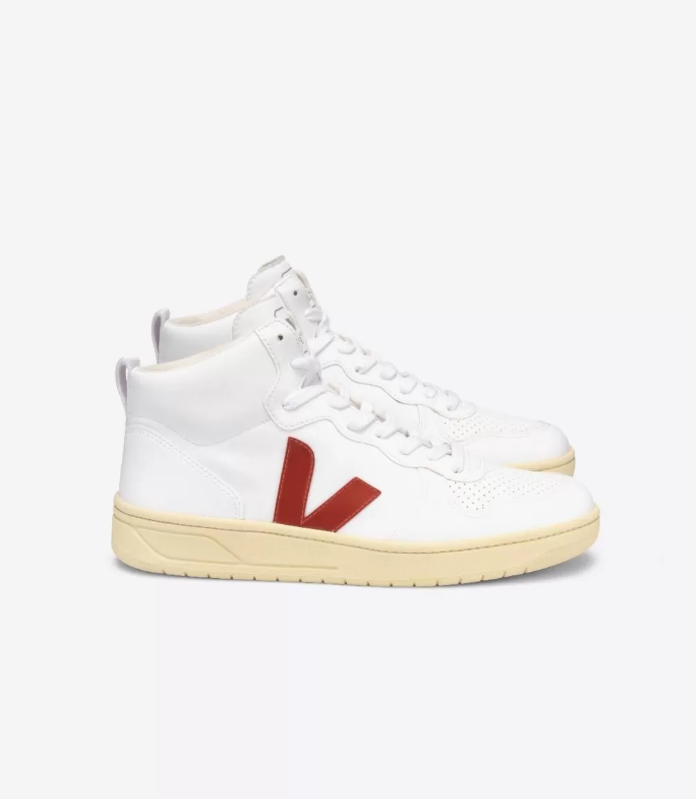 VEJA Adults<V-15 CWL WHITE ROUILLE BUTTER SOLE